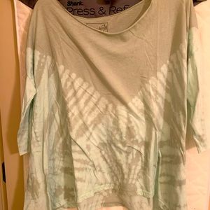 Free people flowy three quarter sleeve top